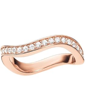 THOMAS SABO Damen Ring TR2010-416-14 Eternity Ring 925er Sterlingsilber; 750er Roségold Vergoldung Zirkonia Pavé...