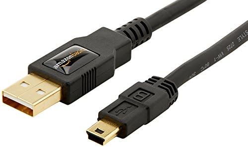AmazonBasics USB 2.0 Cable - A-Male to Mini-B - 3 Feet (0.9 Meters)