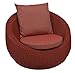 Produktbild STERN Loungesessel ANNY // Geflecht rot // Kissen Cherry