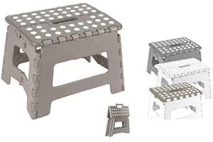 GICOS SRL Sgabello pieghevole in plastica richiudibile salva spazio 30x22x22 cm