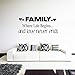 Produktbild Dozili Wandtattoo Family Where Life Begins, entfernbar, Vinyl, für Paare, Schlafzimmer, Familie, 90 cm x 40 cm
