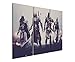 Produktbild Leinwandbild 3 teilig Assassins_Creed_4_3x90x40cm (Gesamt 120x90cm) _Ausführung schöner Kunstdruck auf echter Leinwand als Wandbild auf Keilrahmen