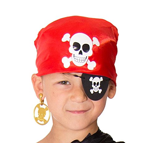 28-teiliges * KINDERPIRATEN SCHATZSUCHE SET * mit Schatztruhe + Schatzkarte – Goldtaler + Maske + Schwert + Verkleidung + uvm // Schatzkiste Schatzbox Truhe Kiste Box Piraten Schatz Party Kindergeburtstag Geburtstag - 6