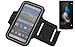 Produktbild K-S-Trade Für Huawei P8 Lite Dual-SIM Neopren Jogging Armband Sportarmband Oberarmband schwarz für Huawei P8 Lite Dual-SIM mit Reflektor Streifen. Fitness Lauf Armband