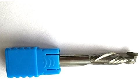 6X22mm UP/DOWN Router Bits Two Flutes Spiral Solid Carbide End Mills Tool Cutters for CNC Router, Compression Wood End Mill Cutter Bits,HRC55