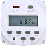 oscilador electronico con cristal de cuarzo Repetir programas con 17 encendido/apagado y sobrescritura manual de batería de litio reserva de energía cuando la fuente eléctrica se apaga