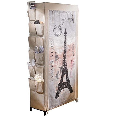 Schuhregal Paris Motiv ca. B80 x T30 x H170 cm