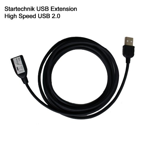Hi-Speed USB 2.0 Verlängerungskabel 6m, USB Stecker TYP A Kupplung A – USB Extension Cable – schwarze USB Verlängerung für USB 6 Meter – High-Speed Kabel – schwarz - 2