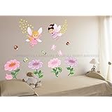 Adesivi murali bambini, adesivi murali kitI Le Fate dei Fiori wall stickers