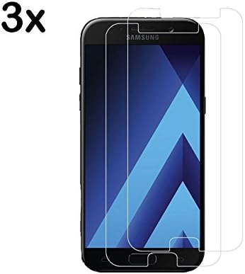 [3 Pack]Tempered Glass Screen Protector for Samsung galaxy A5 2017 Clear [3 Pack] DALATO Premium Anti-Scratch 9H Resistance