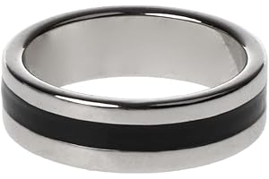 MYhose Bague Dame Classique Terre Rare Anneaux magnétiques puissants PK Tours de Magie Pro Accessoires Magiques Anneaux Argent A