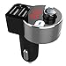 Produktbild YINUO Universal Bluetooth KFZ FM Transmitter Drahtlose Autoradio Adapter Freisprecheinrichtung Car Kit mit 2 USB Ladegerät & SD/TF Kartenleser Slot mit LED-Anzeige für IOS- und Android-Geräte