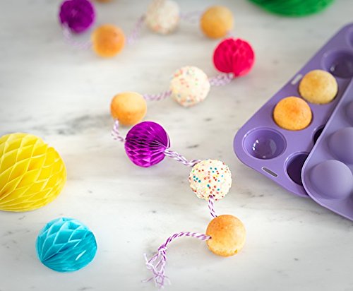 baekka Cake Pop Set aus Platin-Silikon, inkl. 60 Stiele, Cakepop Silikon Backform - 4