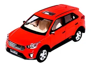 TOYMANIA Plastic Pull Back Creta Toy CAR for Kids. | with Amazing Design and Aggressive Looks. | Great Detailing. | Miniature Scaled Models Toy CAR | Assorted Model, Pack of 1, Red