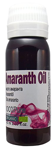 Amaranth Oil - Bio Organic 100% pure , Super big bottle 60ml/2.02oz, Cold Press , Extra virgin , Premium Grade , Undiluted pure without other oils added, Shipped from Spain