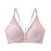 Produktbild WUJIANCHAO Klassische BHS Sexy Nahtlose Unterwäsche weibliche Spitze versammelten Sich schönen BH ohne Stahlring BH rosa L (115-140 kg)