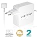 Produktbild Macbook Pro Netzteil Ladegerät Adapter - ROKKES 85W Magsafe T-Tipp für Apple Old MAC Netzteil MacBook Pro 15 Zoll (Mitte 2012 später) , Netzteil Kompatibel mit Ladegerät A1398 MJLT2 MGXA2 ME293 ME975 Netzgerät Ersatz Ladegerät