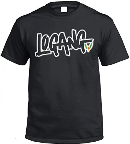 MAV010 Childrens Kids Logang T Shirt Jake Paul Logan Logang JP Youtuber Maverick Team Various Colours (Black, 14-15 Year)