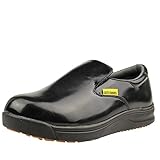 Plantilla de Ortholite suave DDTX Calzado de Trabajo para Hombres Antideslizante Ligeros y Transpirable Zapatos de Trabajo de Cocina Negro Talla 41