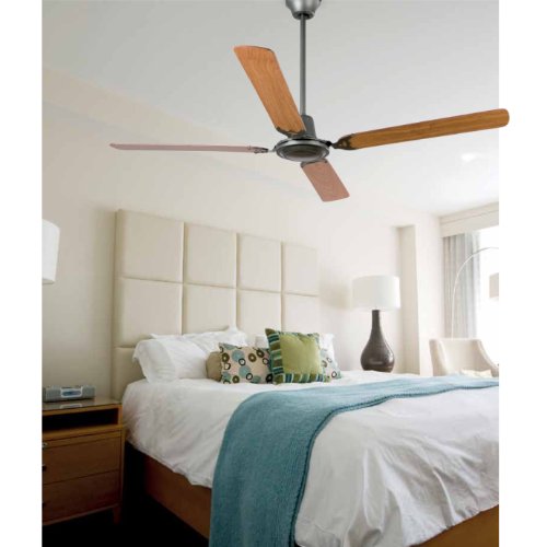 Faro Barcelona Falkland 33110 – geformt Stahl Fan ohne Licht und Klingen-lagig, Holz, Grau - 2