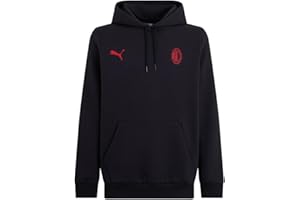 AC Milan Felpa Con Cappuccio Ess Sweat en Coton, Unisexe Adulte, pour Homme ou Femme Mixte