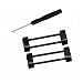 Produktbild Sansee Edelstahl-Steckverbinder verbinden Lugs-Adapter Uhrenarmband für Suunto Core (2 Steckverbinder + 1 Schraubendreher) (Schwarz)