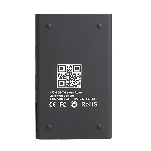 Wireless Kartenleser – TOOGOO(R)Wireless WIFI Kartenleser 3-Schnittstelle USB-Hub HD 3G Router 1500mAh Externe Batterieleistung fuer iPhone iPad Tablet PC Android Smart Device Tragbarer - 4