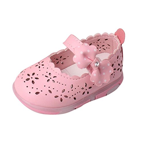 Babyschuhe,Amlaiworld Kleinkind Mädchen hohl Bowknot Sandalen beleuchteten weichen Sohlen Prinzessin Schuhe