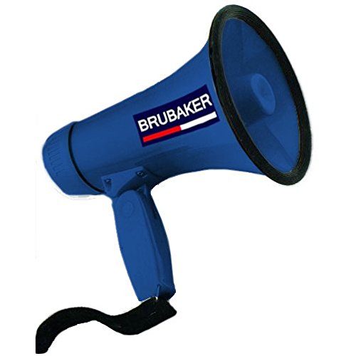Brubaker Mégaphone - Porte-Voix avec 2 Fonctions: Parler et sirène