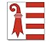 Produktbild Flagge/Fahne JURA schweizer Kanton Schweiz Staatsflagge/Landesflagge/Hissflagge mit Ösen 90x90 cm, sehr gute Qualität