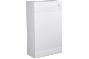 NRG 500mm White BTW Back To Wall WC Unit Bathroom Furniture Flat Pack