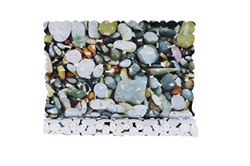 Badewanneneinlage Duscheinlage Duschmatte mit 4 Druckdesign – Steindruck – 53 x 53 cm – von Brandseller - 2