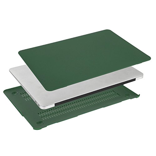 MOSISO Ultra Slim Plastik Hartschale Schutzhülle Snap Case für MacBook Air 13 Zoll (A1466 / A1369), Pfau Grün - 4