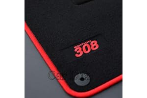 Car Lux AR04145 - Alfombras Alfombrillas Medida Edition Velour para el 308 Desde 2013-