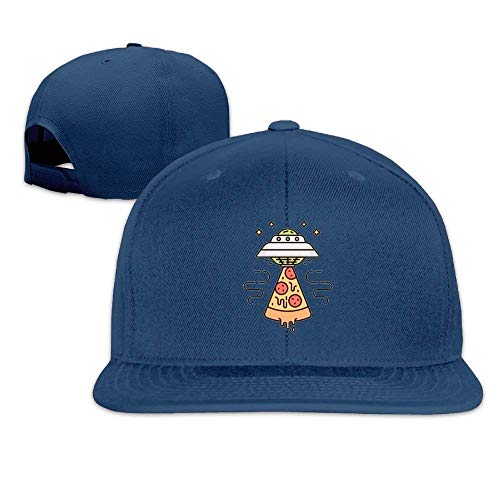 Lightweight Baseball Caps Pizza UFO Washed Flat Bill Hip-Hop Outdoor Adjustable Hats