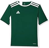 Esta hecha de 100% poliéster adidas Entrada 18 JSY T-Shirt, Hombre, Collegiate Green/White, M