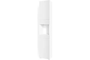 Vicco Mobile bagno alto Freddy, Bianco lucido, 36 x 190.5 cm