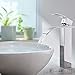 Produktbild Auralum Bad Wasserhahn 280MM hoch Waschtischarmatur Wasserfall Einhandmischer Waschbecken Armatur für Badzimmer