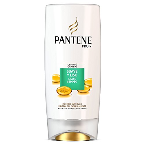 Pantene Suave y Liso Champú para Cabello con Tendencia al Encrespamiento - 675 ml