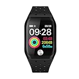 Luckhome Unisex Armbanduhr Digitale Sportuhr Damen Herren Digital Sport Uhr,Smart Armband Fitness Aktivität Herzfrequenz Tracker Blutdruck Armband(Schwarz)