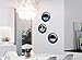 Moolecole 3X New Three-dimensional Outer Space Astronaut Wall Stickers Children's Room Decoration Stickers Living Room Bedroom Wall Stickers Waterproof Removable Wall Sticker Wall Poster