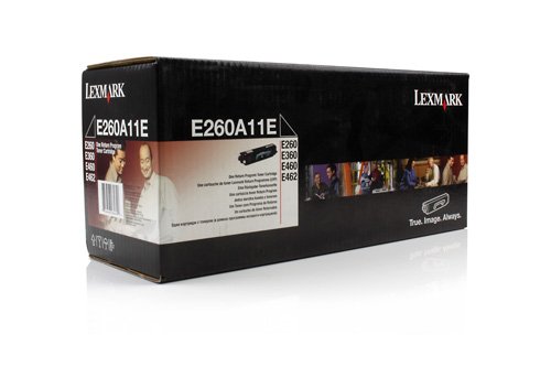 Original Toner passend für Lexmark Optra E 360 D Lexmark E260A11 00E260A11E , 0E260A11E , E260A11E - Premium Drucker-Kartusche - Schwarz - 3.500 Seiten