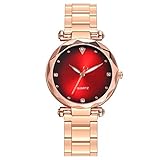 Luckhome Armbanduhr Für Damen Herren Uhr Armband Frauen Mit Lederarmband Geschäfts Klassisch Analog Quarz Dünn Luxus Elegant Vansvar Beiläufige Quarz-Edelstahlband-Newv Bügel-Uhr-Analoge