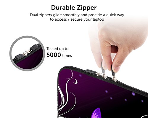 SIDORENKO Tablet PC Tasche f  r 9 7 Zoll   iPad   Samsung Galaxy   ACER Iconia One   Universal Schutzh  lle   H  lle Sleeve Case Etui aus Neopren  Vio