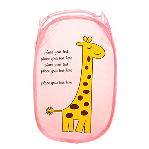 Laundry Toys Tidy Clothes Socks Basket Storage Bag, Hamper, Cute Giraffe