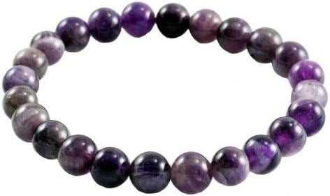 Amethyst Bracelet Genuine 8Mm Beaded Bracelet