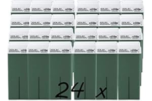 DEPILION Caja de 24 x Cera Roll On cartuchos de 100ml Aloe Vera - Roll-on Cera para depilación