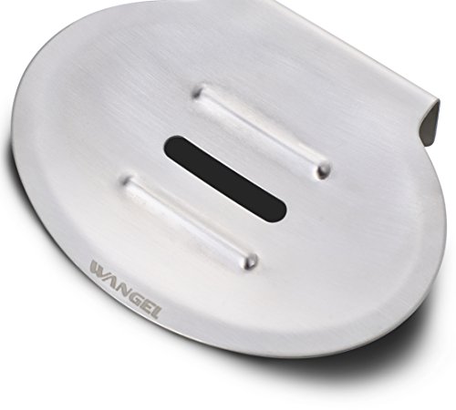 Wangel Seifenschale Seifenhalter ohne Bohren, Patentierter Kleber + Selbstklebender 3M-Kleber, Edelstahl, Gebürstetes Finish - 4