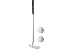 JOBERIO Golf Club Putter, Golf Putter With 2 Balls, Stainless Steel Shaft Zinc Alloy Golf Putter, 2-Way Putter Anti-Rust Golf Ball Putters, Golf Accessories For Living Rooms Bedrooms School