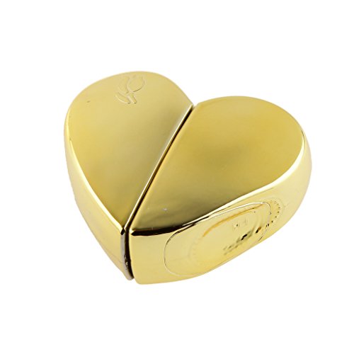 25ml Heart Shape Perfume Spray Bottle Atomizer Refillable Gift - Golden, 7*6.5cm